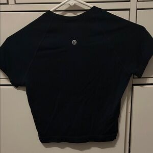 lululemon athletica Navy Blue Short Sleeve Top
